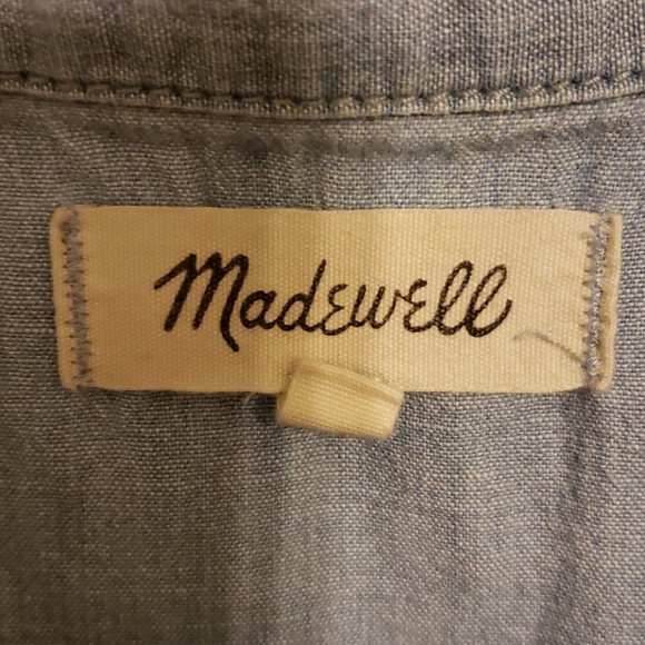 Madewell Chambray Top Size M - Picture 2 of 7